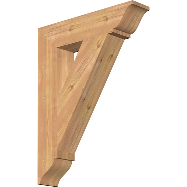 Ekena Millwork Traditional Traditional Smooth Bracket, Western Red Cedar, 5 1/2"W x 26"D x 34"H BKT06X26X34TRA01SWR - main